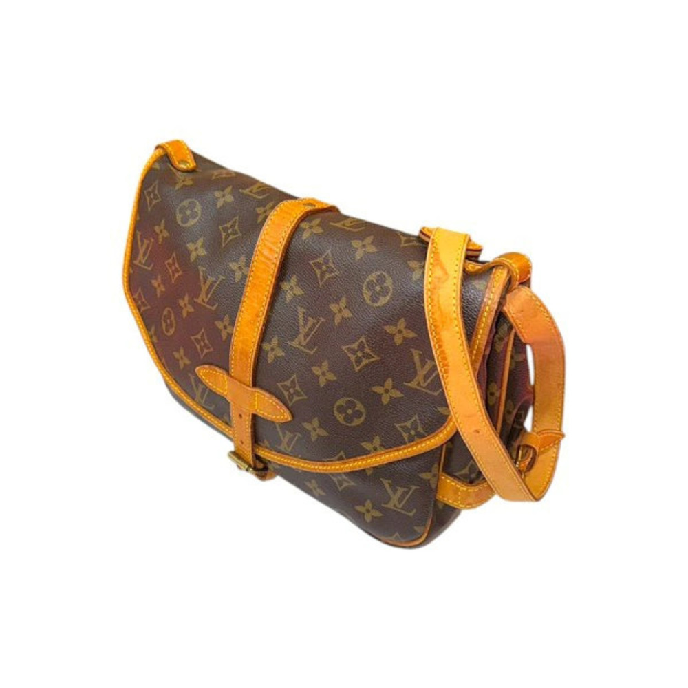 LOUIS VUITTON Saumur Shoulder Bag Monogram AB